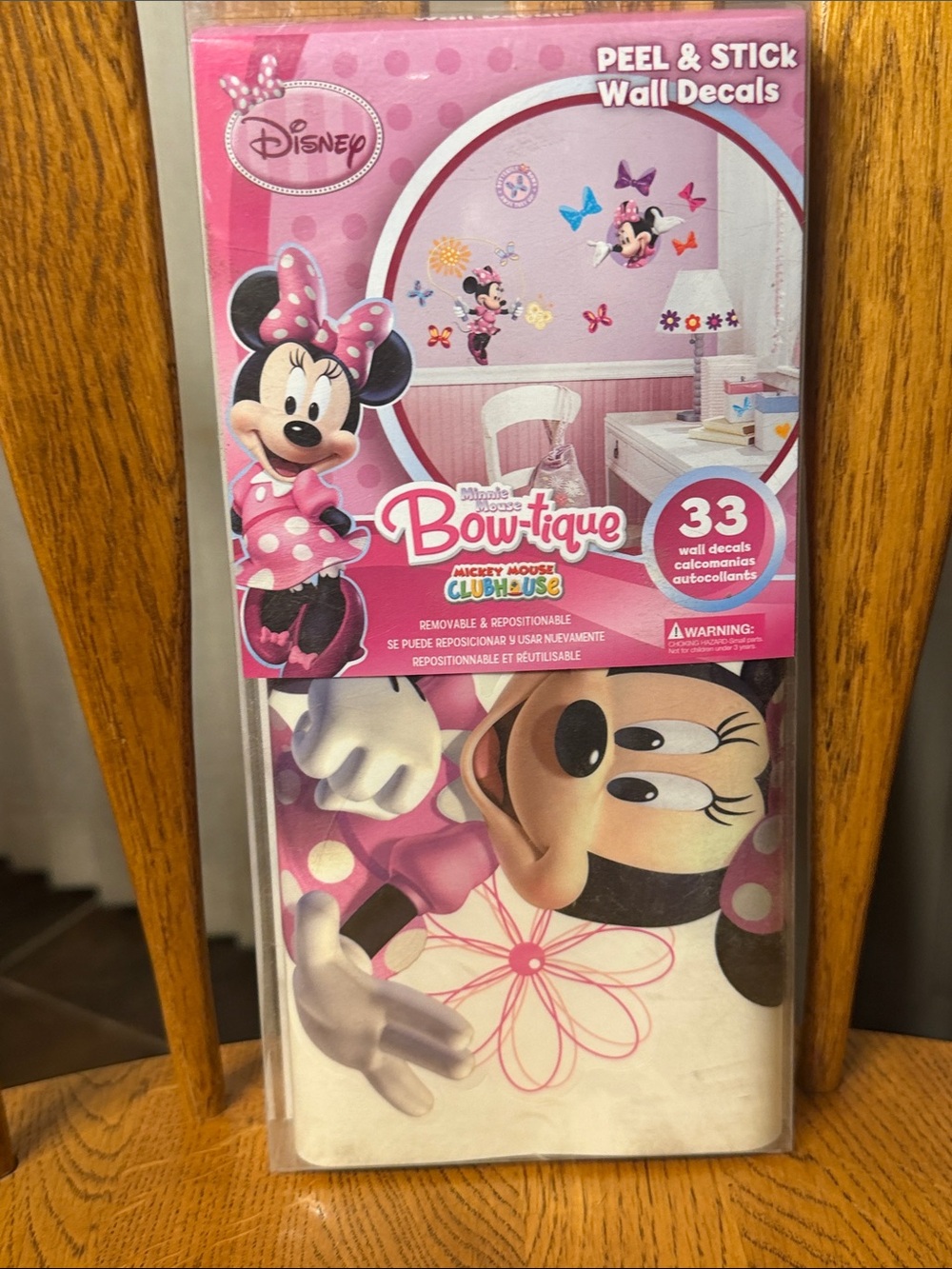 Disney Minnie Mouse Pink Peel & Stick Wall Decals - 33 Pieces